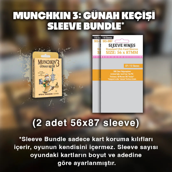 Munchkin 3:Günah Keçisi Sleeve Seti