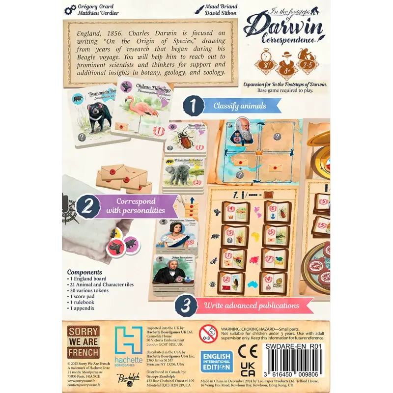 In the footsteps of Darwin: Correspondence -Expansion (İngilizce)