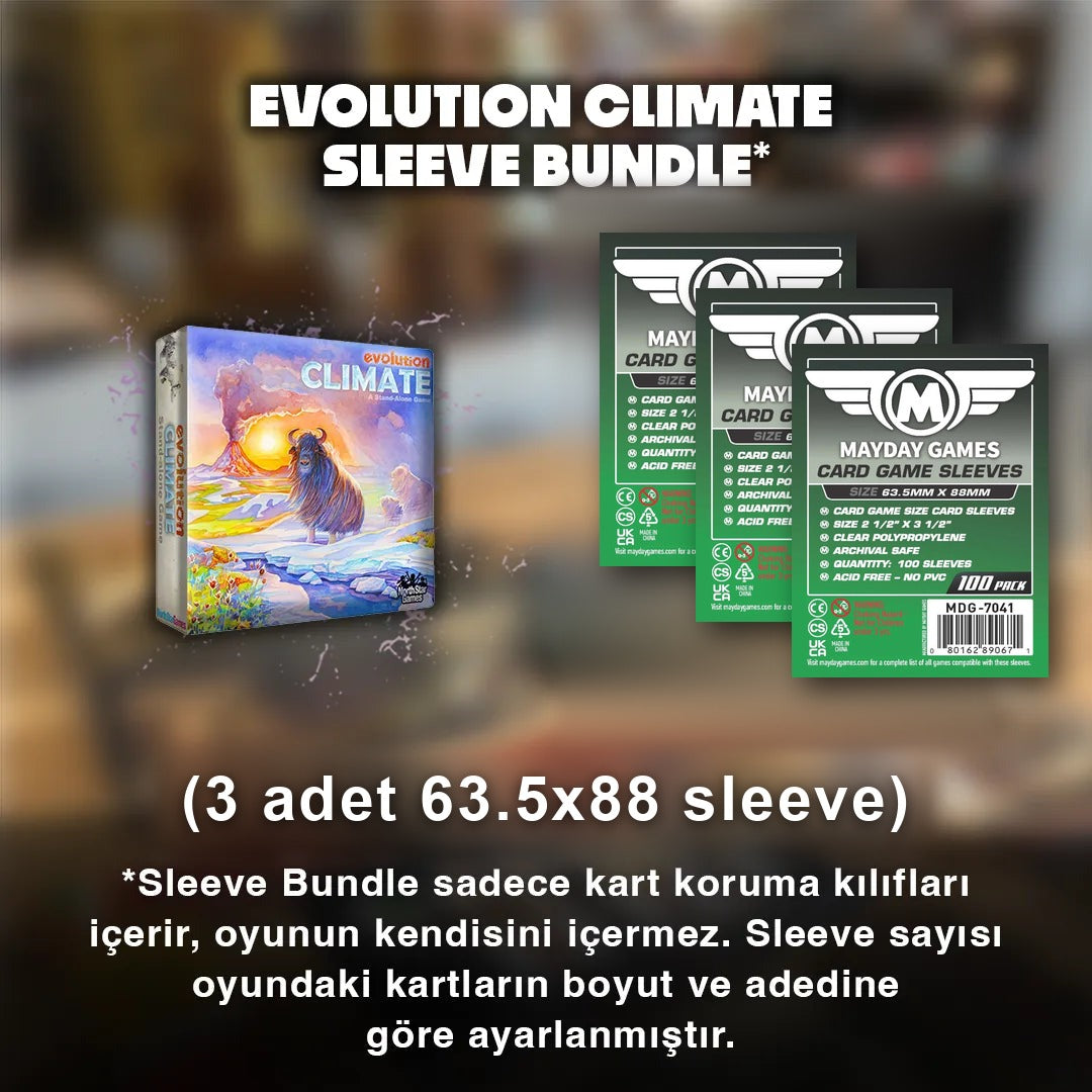 Evolution Climate Sleeve Seti - 3 paket Mayday 63.5x88 sleeve