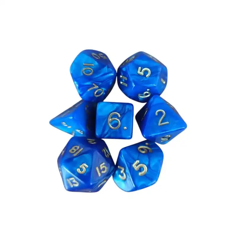 Pearl Standard Poly Dice Set (blue)