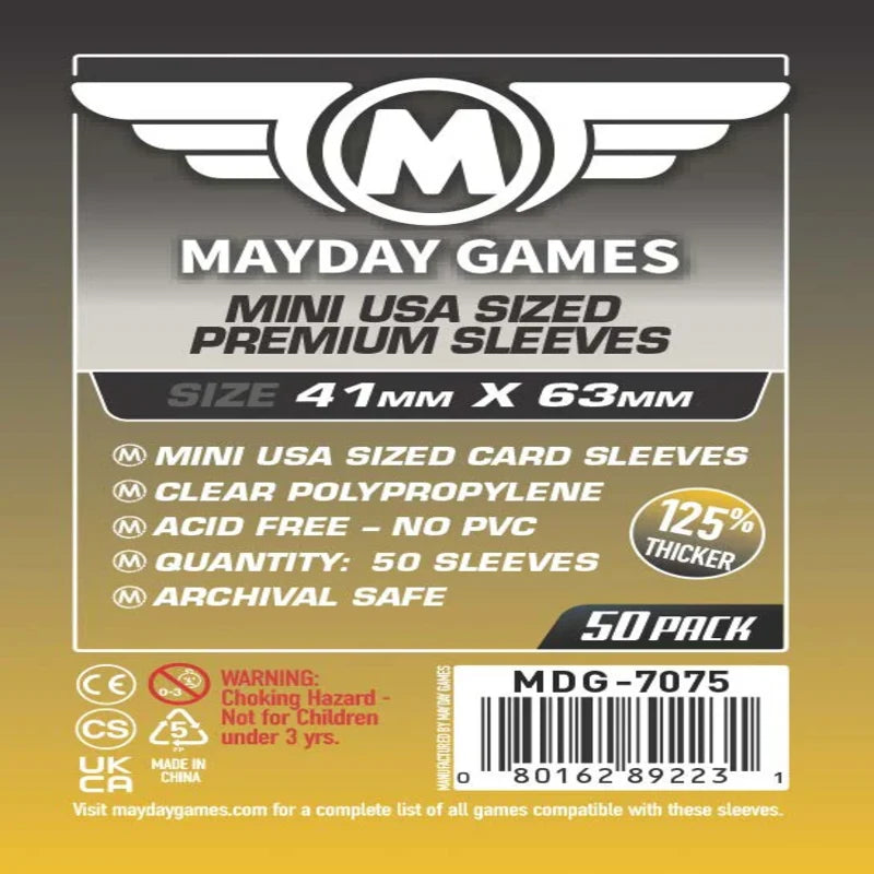Mayday - Premium Mini USA Sleeves - 41mm x 63mm - (50 Adet)