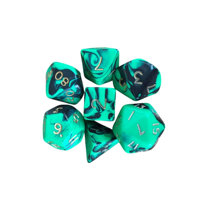 Oblivion Standard Poly Dice Set (green)