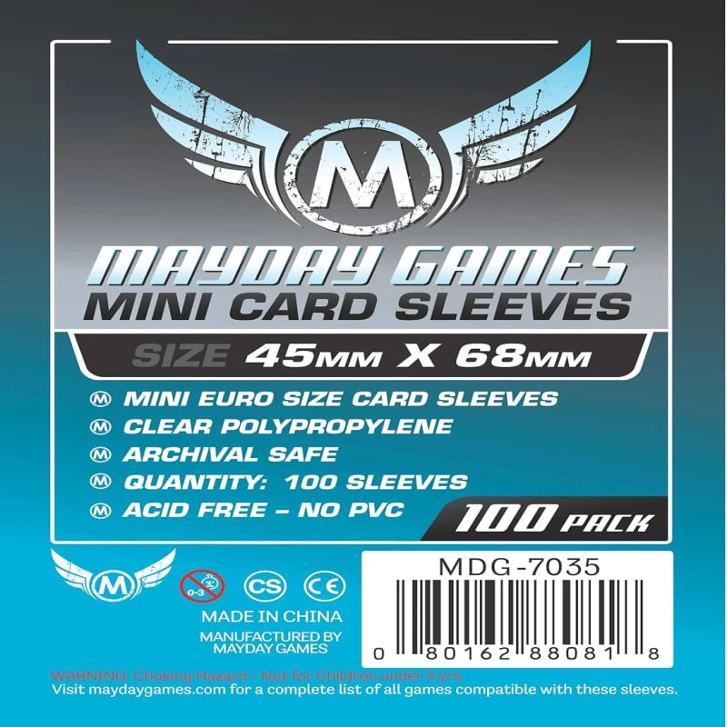 Mayday - Mini Euro Card Sleeve - 45mm x 68mm - (100 Adet)