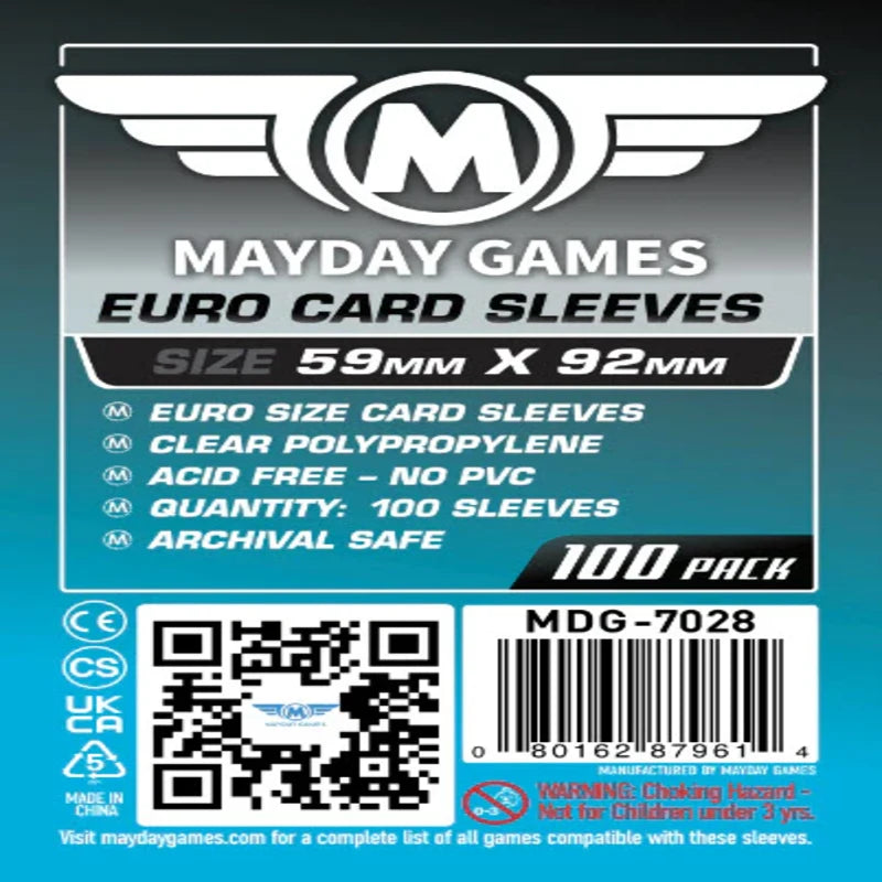 Mayday - Euro Card Sleeve - 59mm x 92mm - (100 Adet)