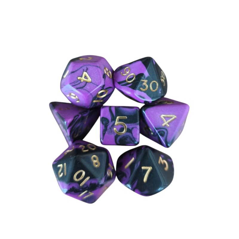 Oblivion Standard Poly Dice Set (purple)