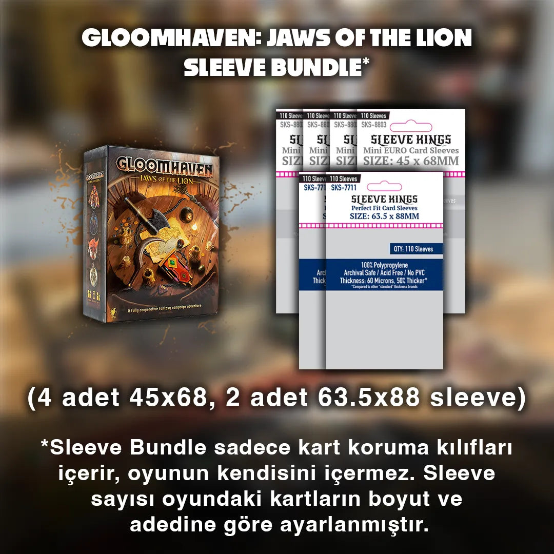 Gloomhaven: Jaws Of The Lion Sleeve Seti