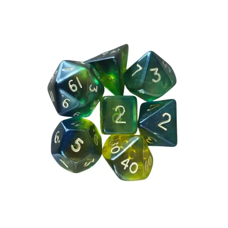 Blitz Standard Poly Dice Set (yellow&blue)