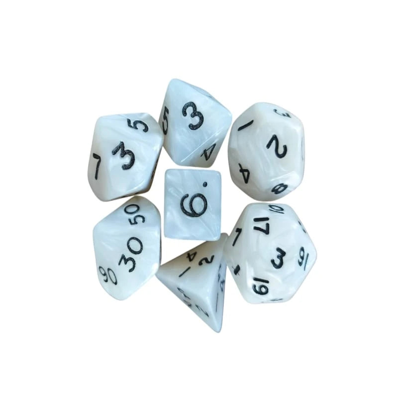 Pearl Standard Poly Dice Set (white)
