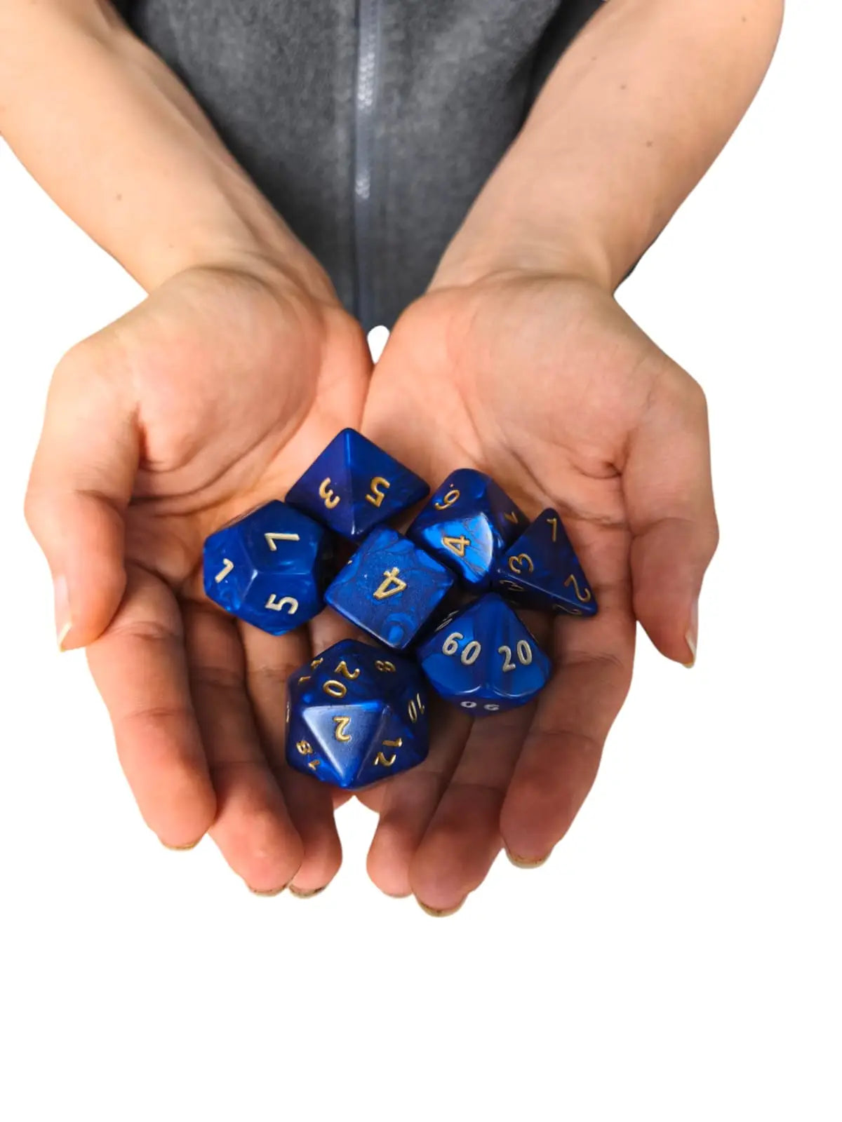 Interference Jumbo Poly dice Set (blue)