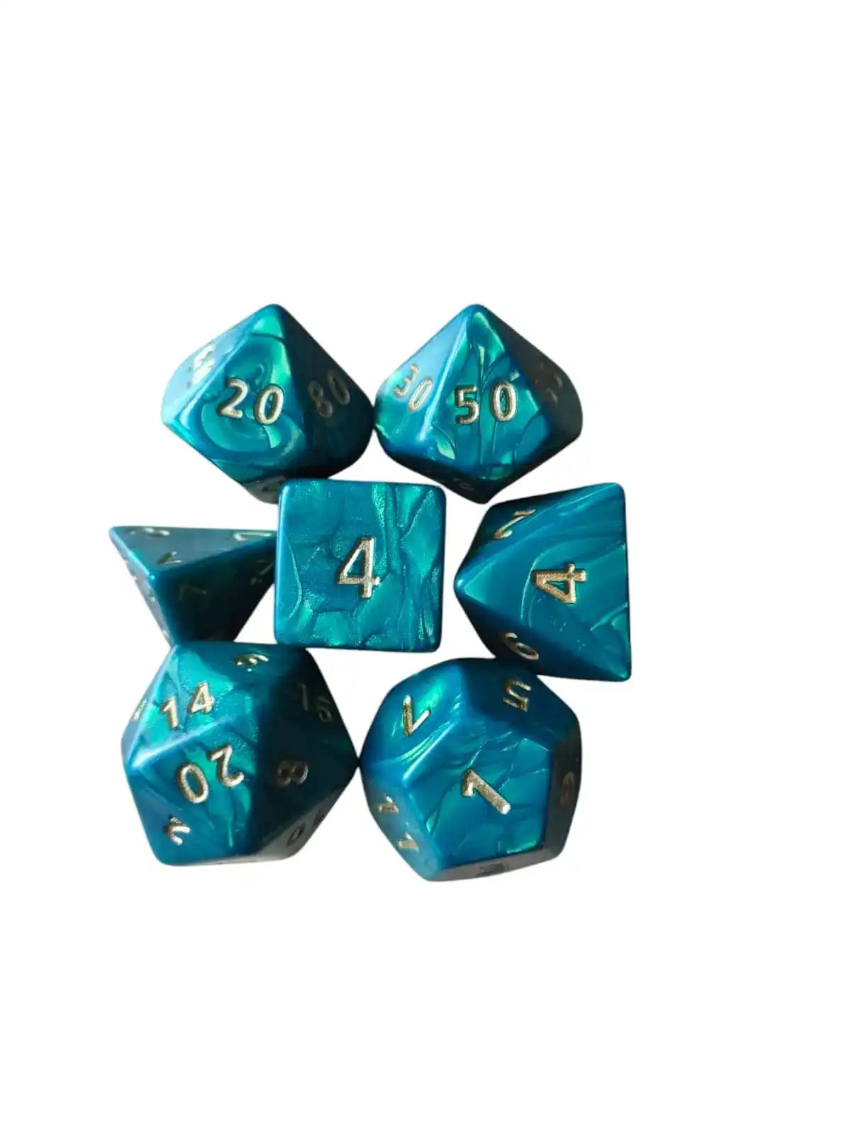 Interference Jumbo Poly dice Set (green)