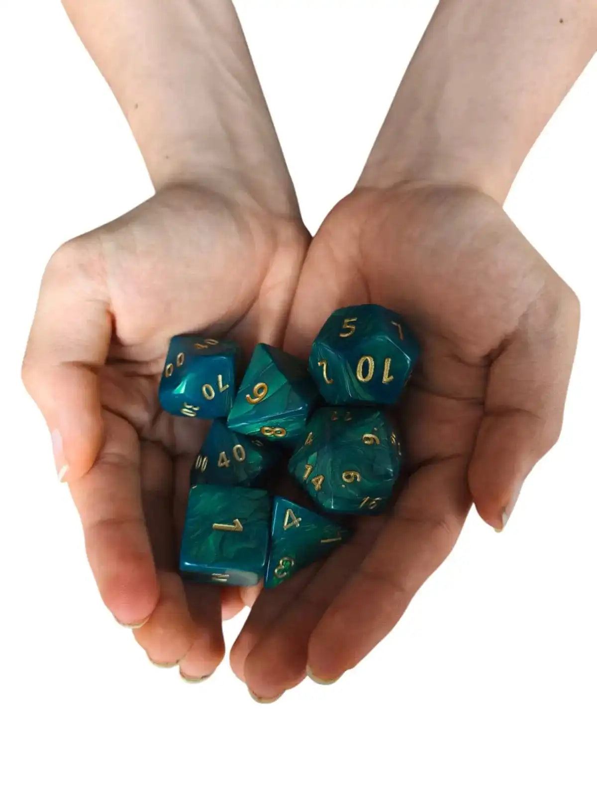 Interference Jumbo Poly dice Set (green)