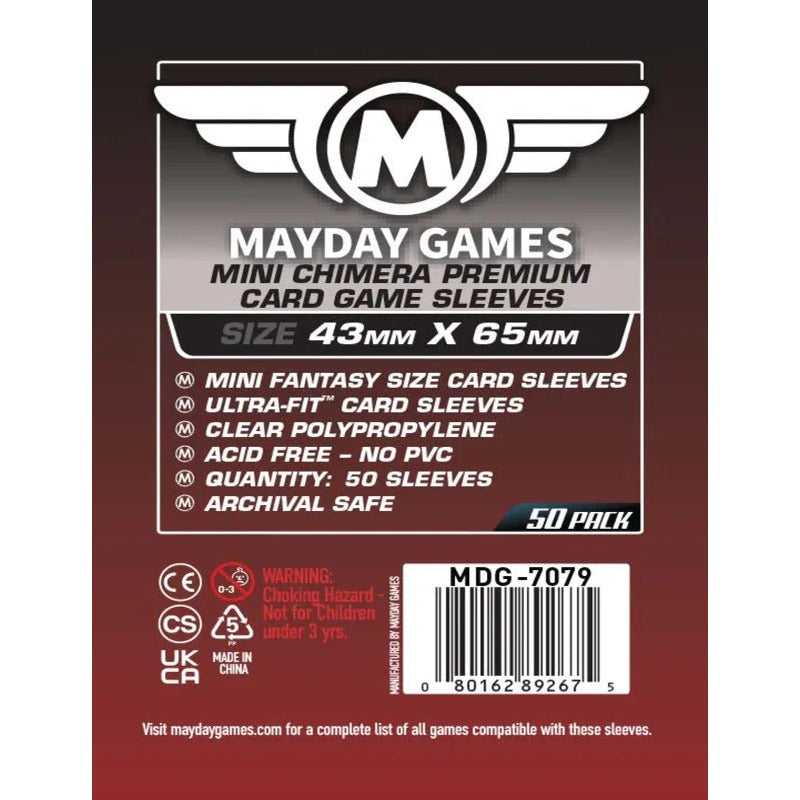 Mayday - Premium Mini Chimera Game Sleeves - 43mm x 65mm - (50 Adet)