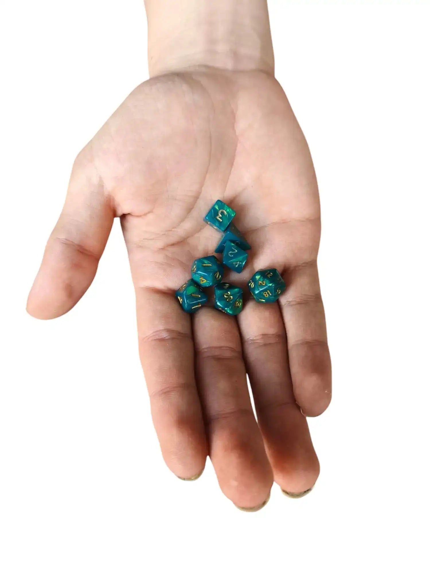 Interference Mini Poly dice Set (green)