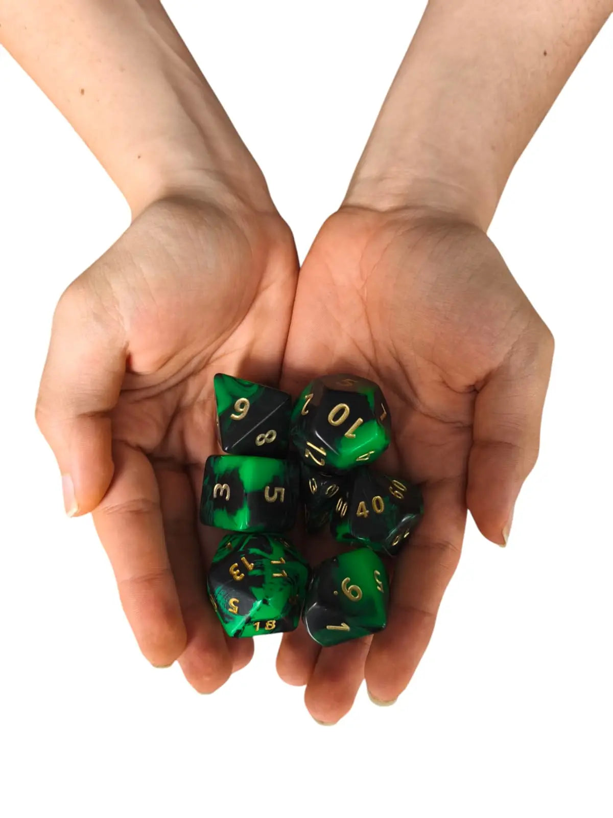 Oblivion Jumbo Poly Dice (green)