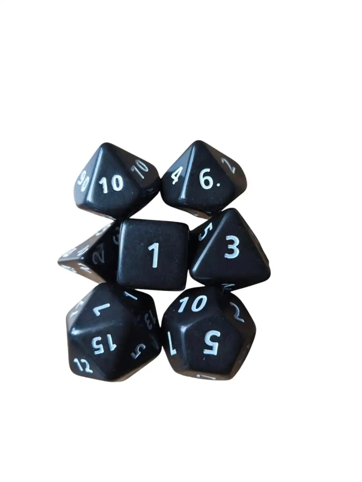 Opaque Jumbo Poly Dice (black)