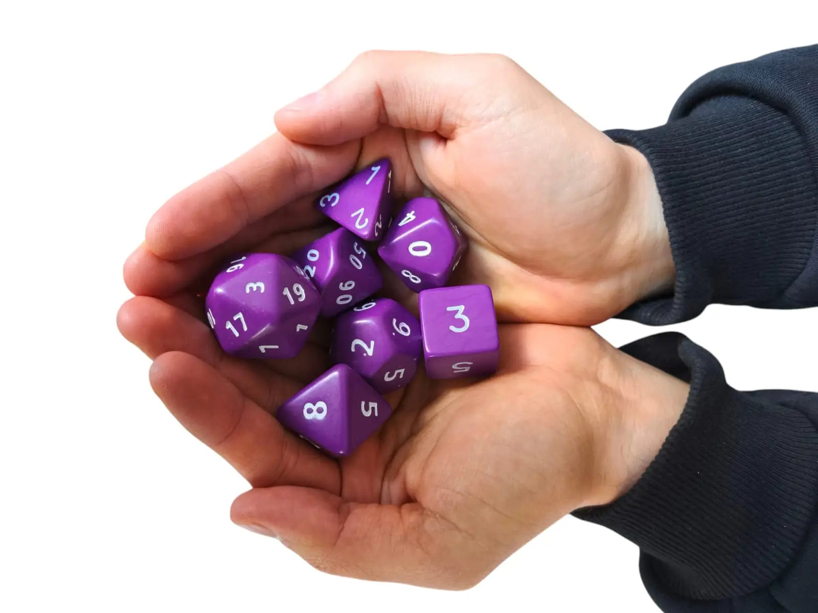 Opaque Jumbo Poly Dice (purple)