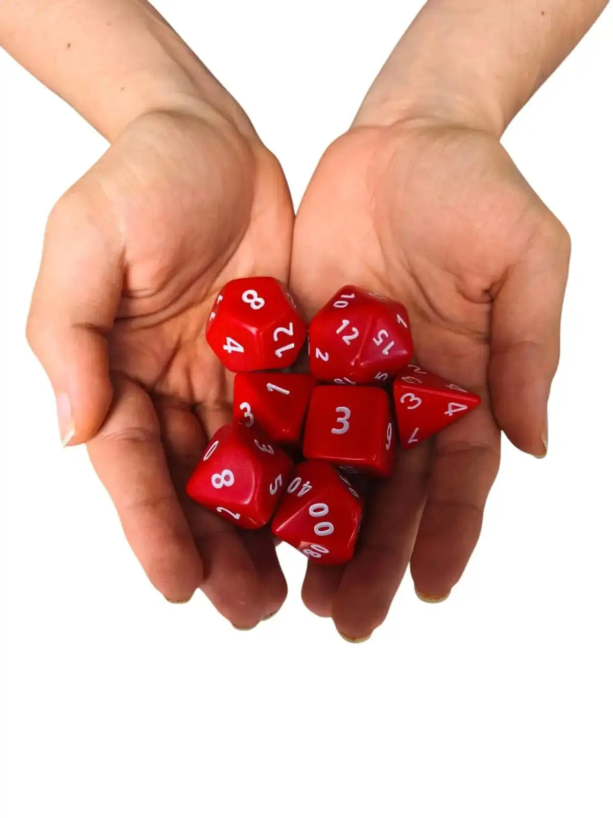Opaque Jumbo Poly Dice (red)