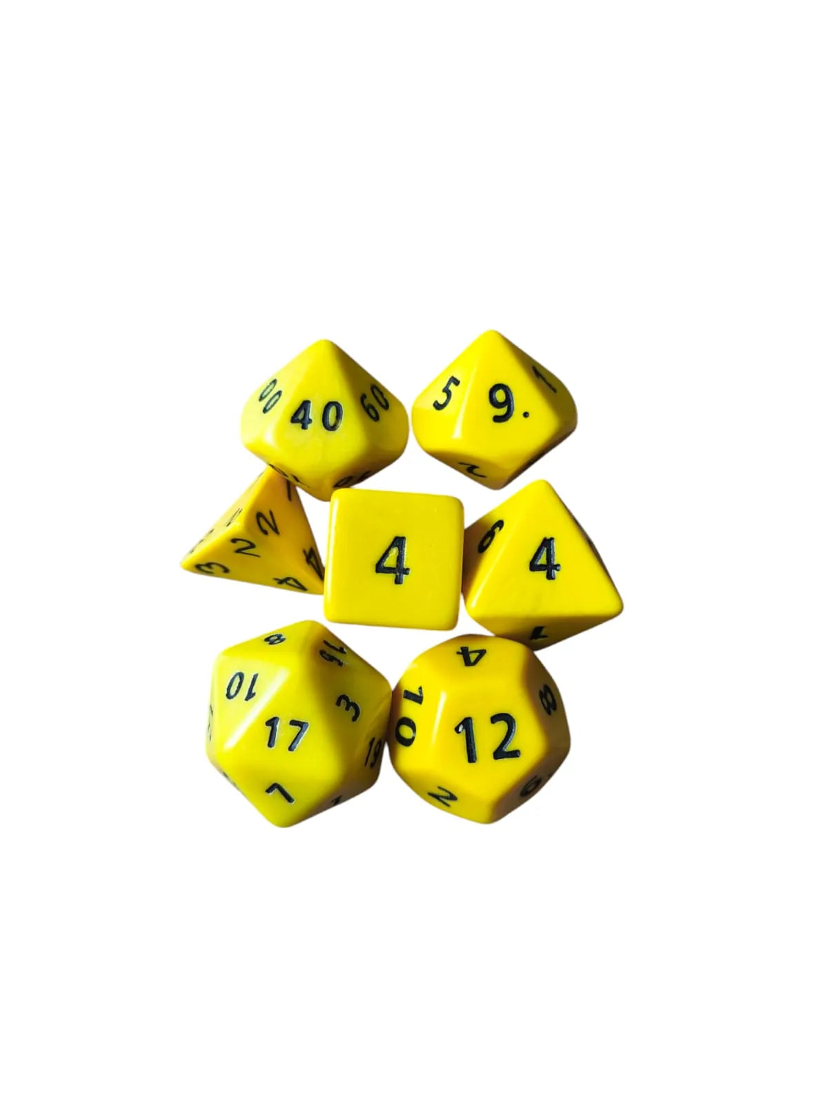 Opaque Jumbo Poly Dice (yellow)