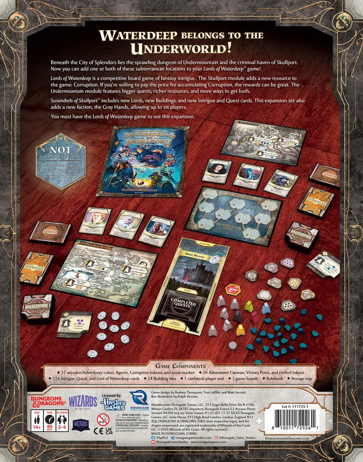 Lords of Waterdeep: Scoundrels of Skullport Ek Paket (ingilizce)