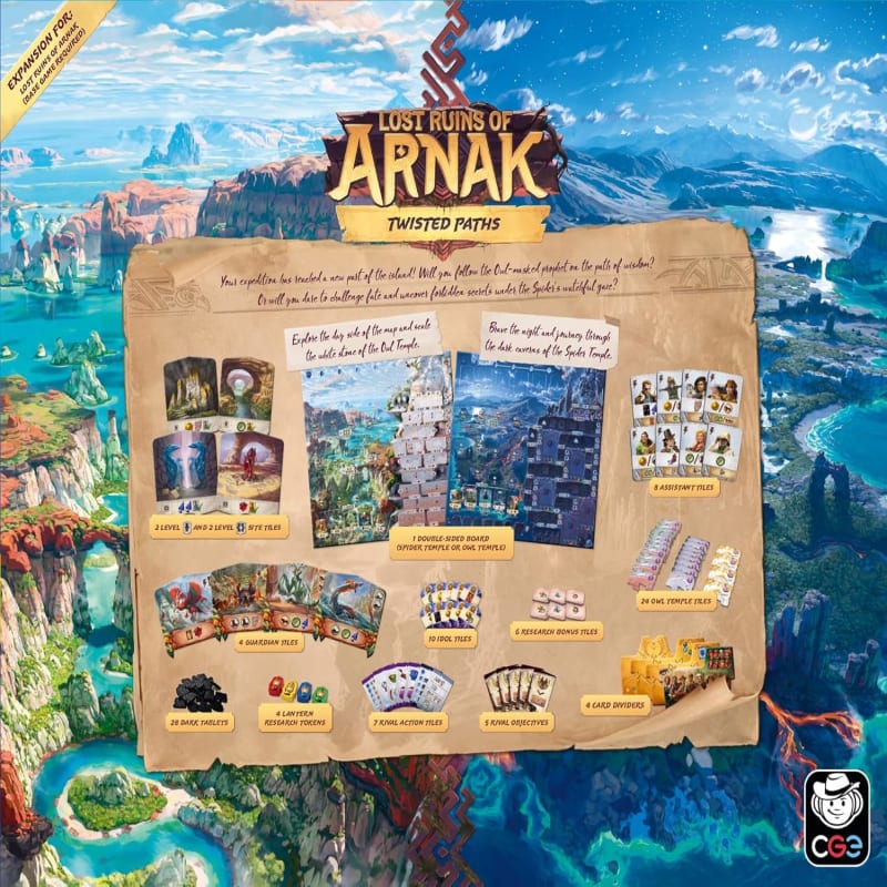 Lost Ruins of Arnak: Twisted Paths (Ek Paket) (İngilizce)