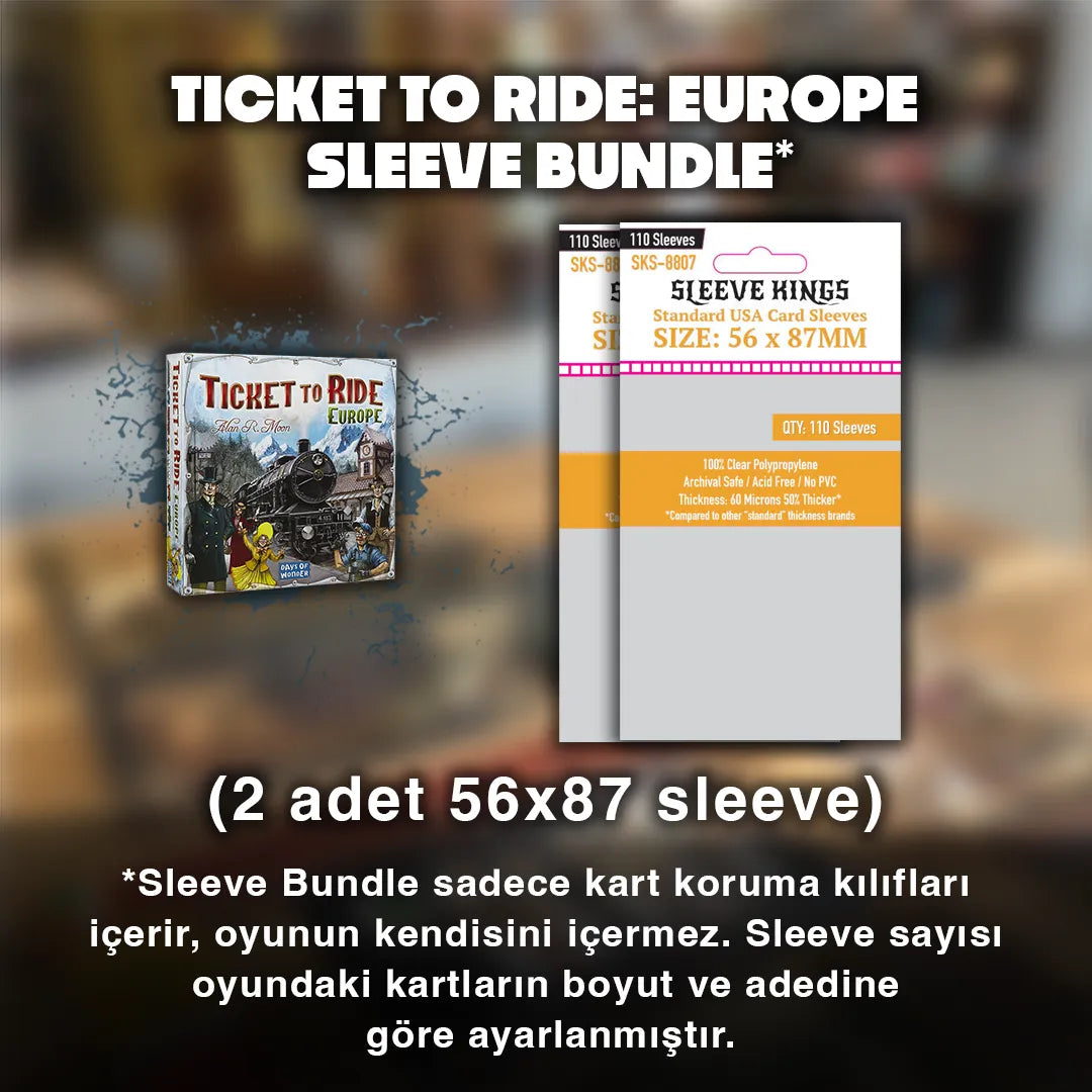 Ticket to Ride: Europe Sleeve Seti