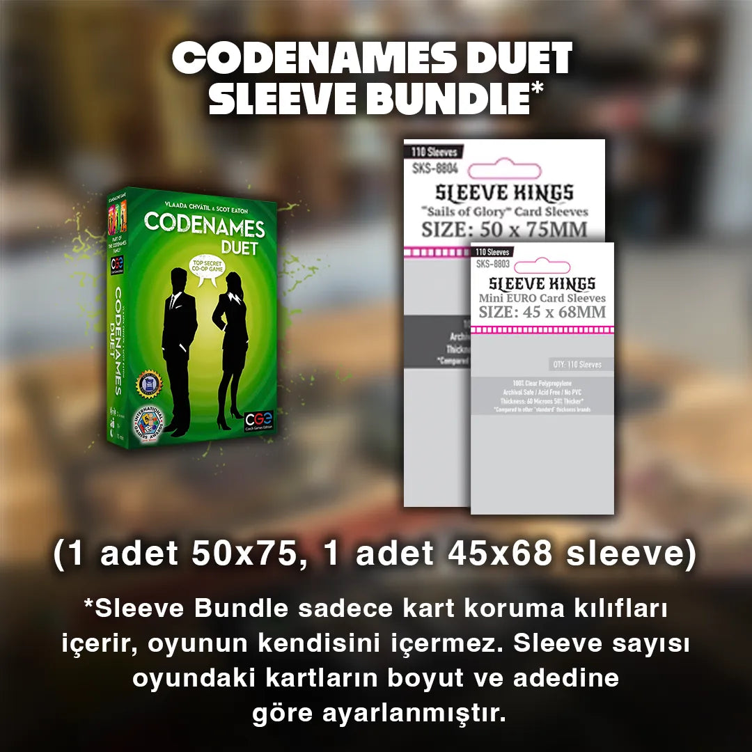 Codenames Duet Sleeve Seti