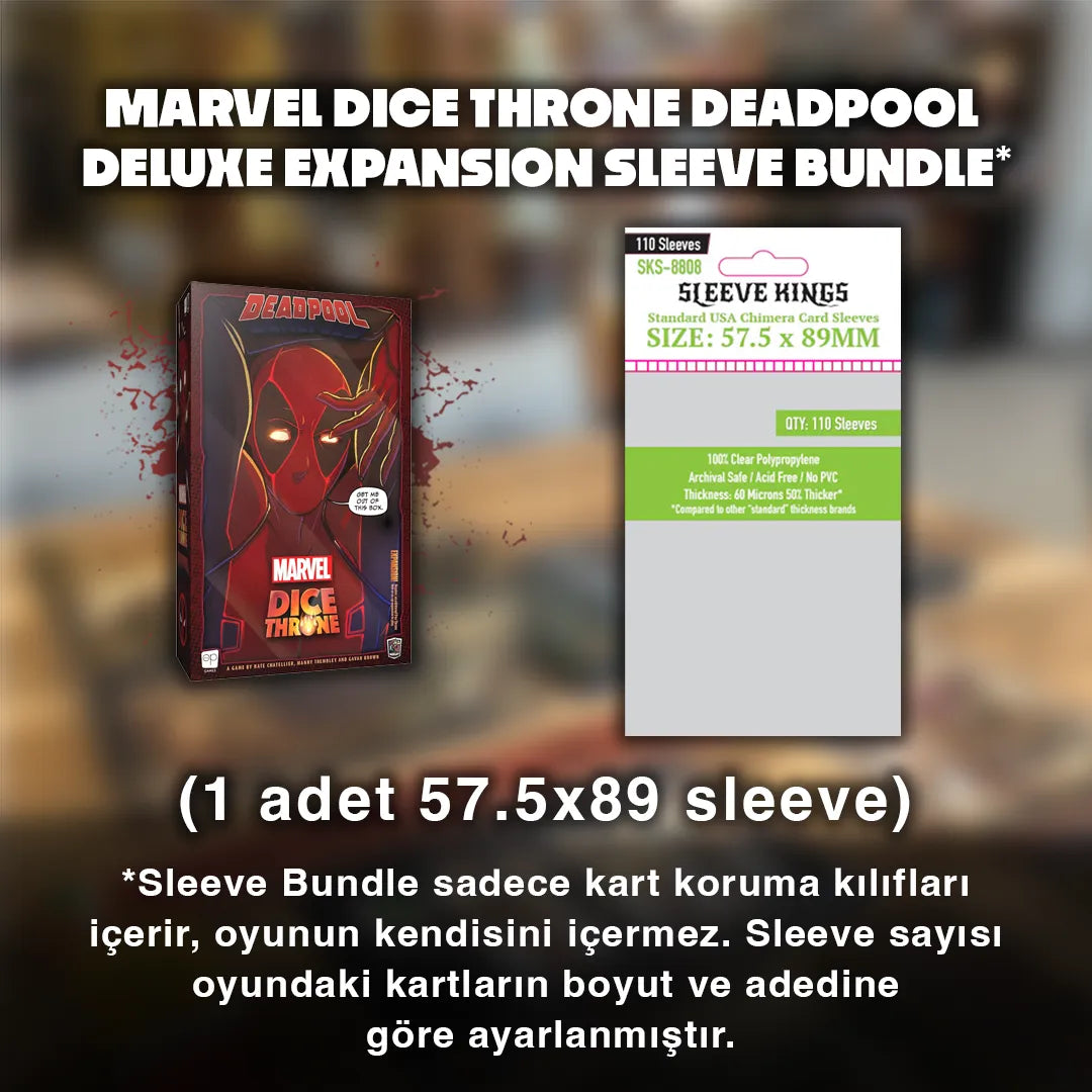 Marvel Dice Throne Deadpool Deluxe Expansion Sleeve Seti