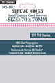 Sleeve Kings Small Square Card Sleeves - 70mmx70mm - (110 Adet), 60 Microns
