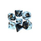 Marble Standard Poly Dice Set (black)