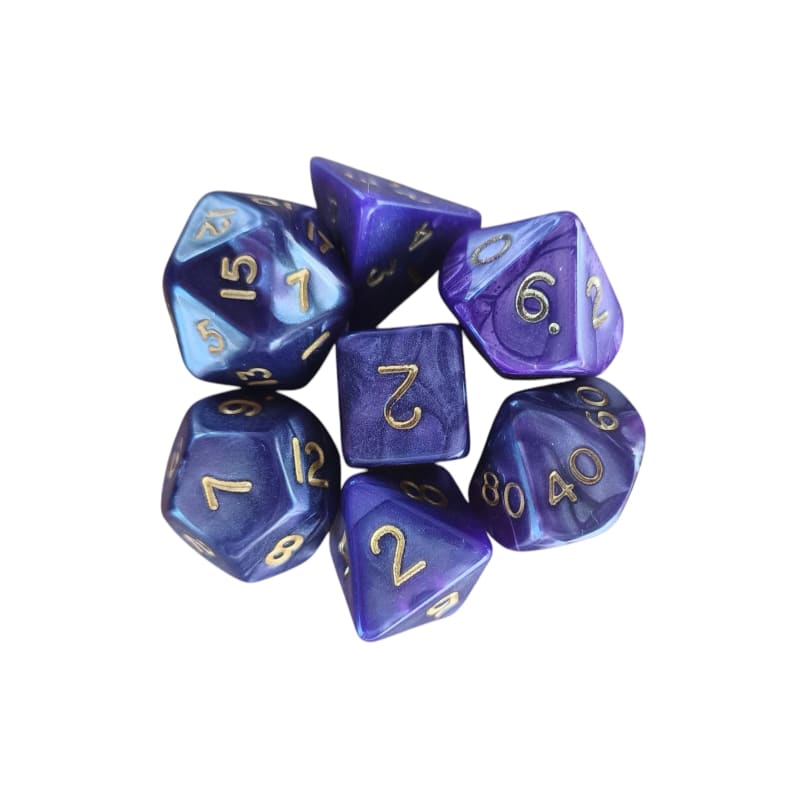 Pearl Standard Poly Dice Set (purple)
