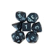 Opaque Standard Poly Dice Set (black)