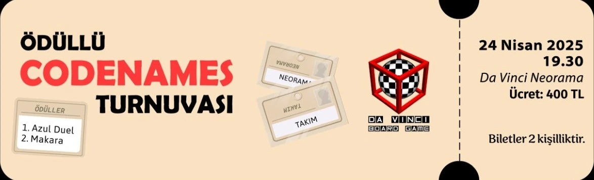 Codenames Turnuva Bileti