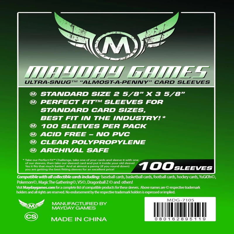 Mayday - Ultra-Snug “Almost A Penny” Economic Card Sleeves (63x88)