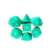 Opaque Standard Poly Dice Set (green)