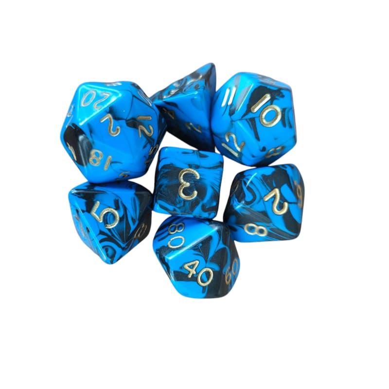 Oblivion Standard Poly Dice Set (blue)
