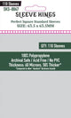 Perfect Square Standard Sleeves - 63.5mmx63.5mm (110 Adet), 60 Microns
