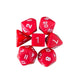 Opaque Standard Poly Dice Set (red)