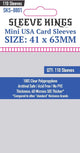 Sleeve Kings Mini USA Card Sleeves - 41mmx63mm - (110 Adet), 60 Microns