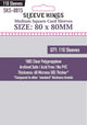Sleeve Kings Medium Square Card Sleeves - 80mmx80mm - (110 Adet), 60 Microns