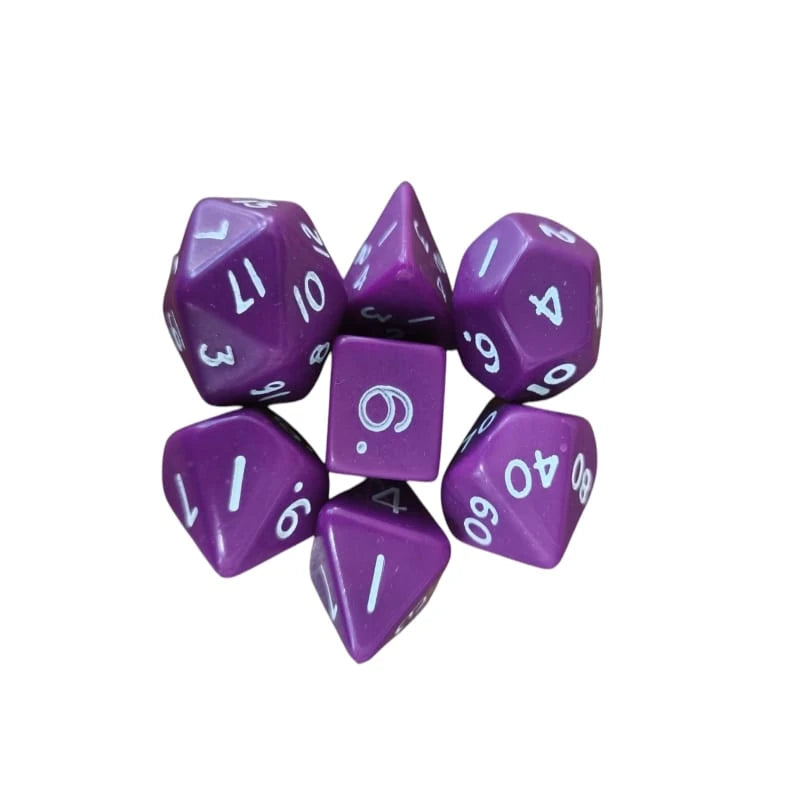 Opaque Standard Poly Dice Set (purple)