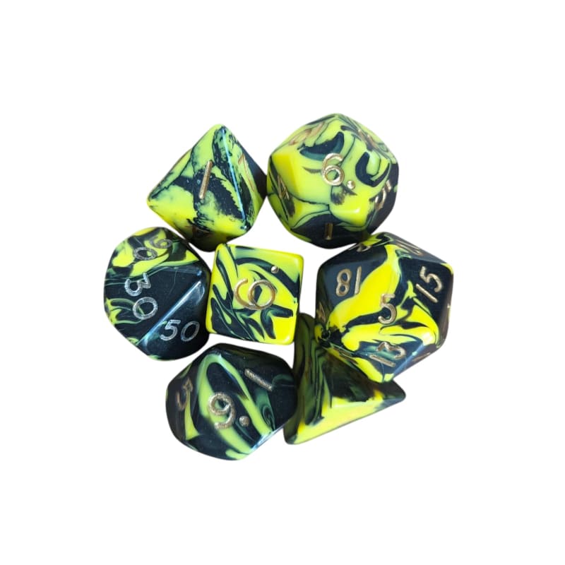 Oblivion Standard Poly Dice Set (yellow)