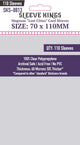 Sleeve Kings Magnum (Lost Cities) Card Sleeves - 70mmx110mm - (110 Adet), 60 Microns