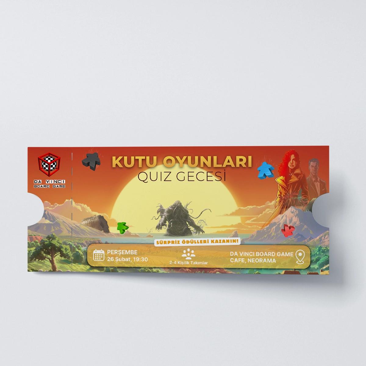 Kutu Oyunları Quiz Bileti