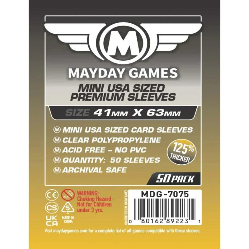 Mayday - Premium Mini USA Sleeves - 41mm x 63mm - (50 Adet)