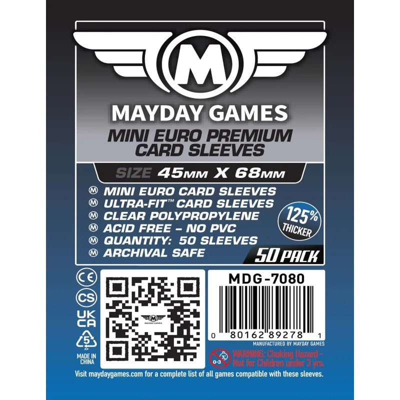 Mayday - Premium Mini Euro Card Sleeve - 45mm x 68mm - (50 Adet)