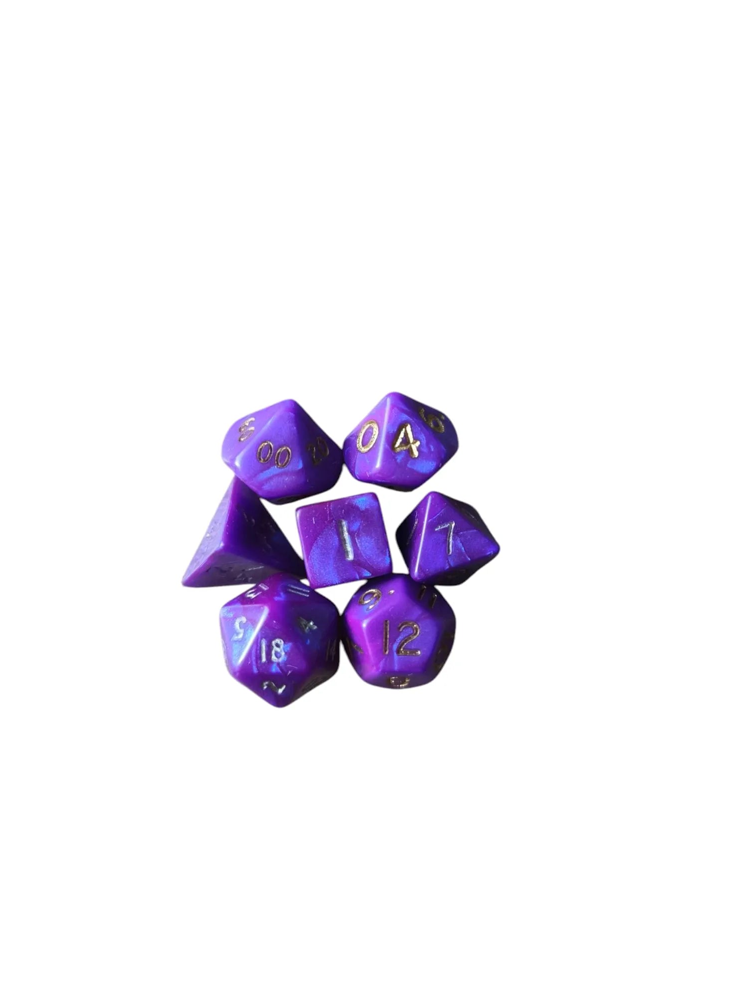 Interference Mini Poly dice Set (purple)