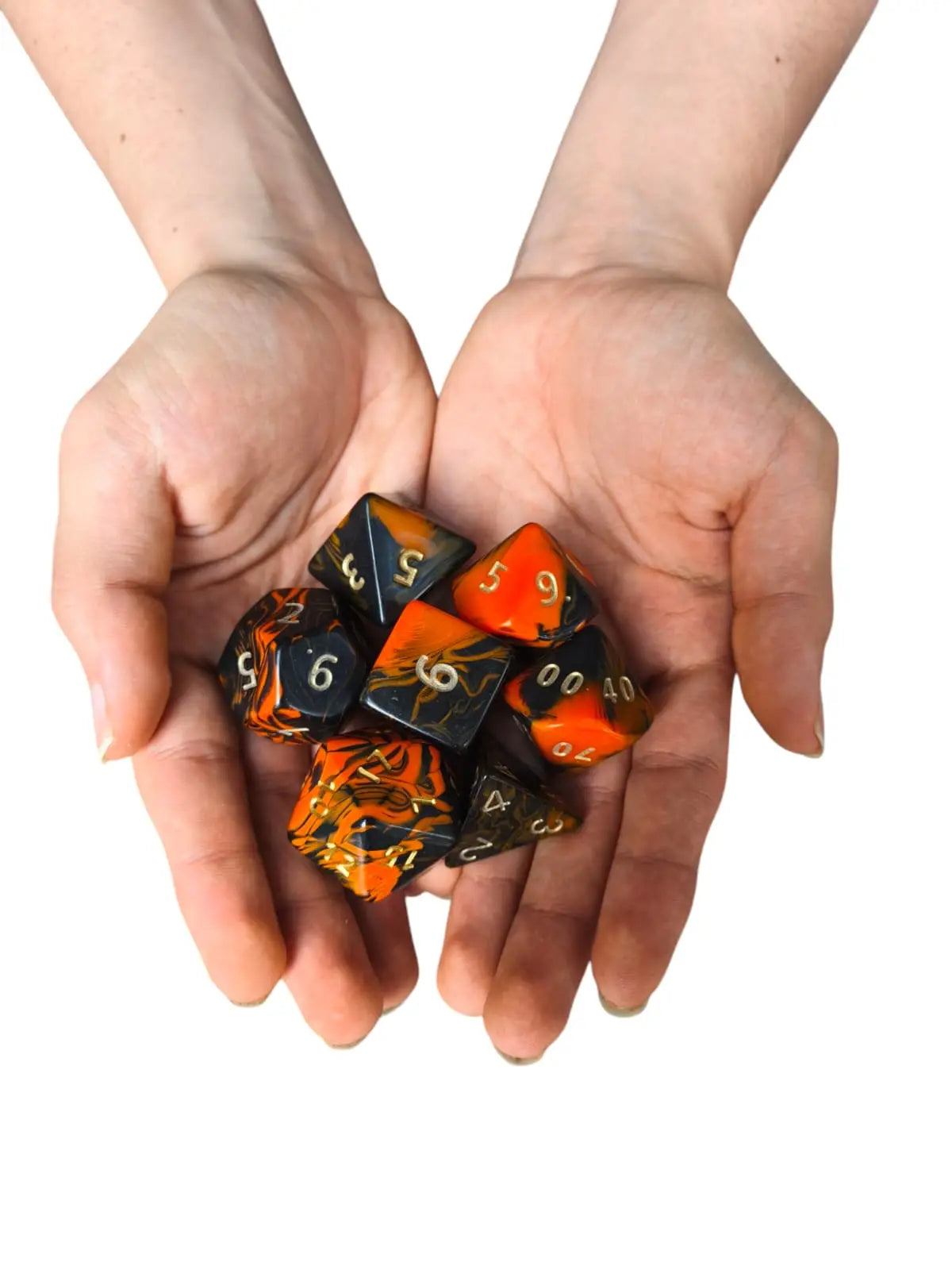 Oblivion Jumbo Poly Dice (orange)