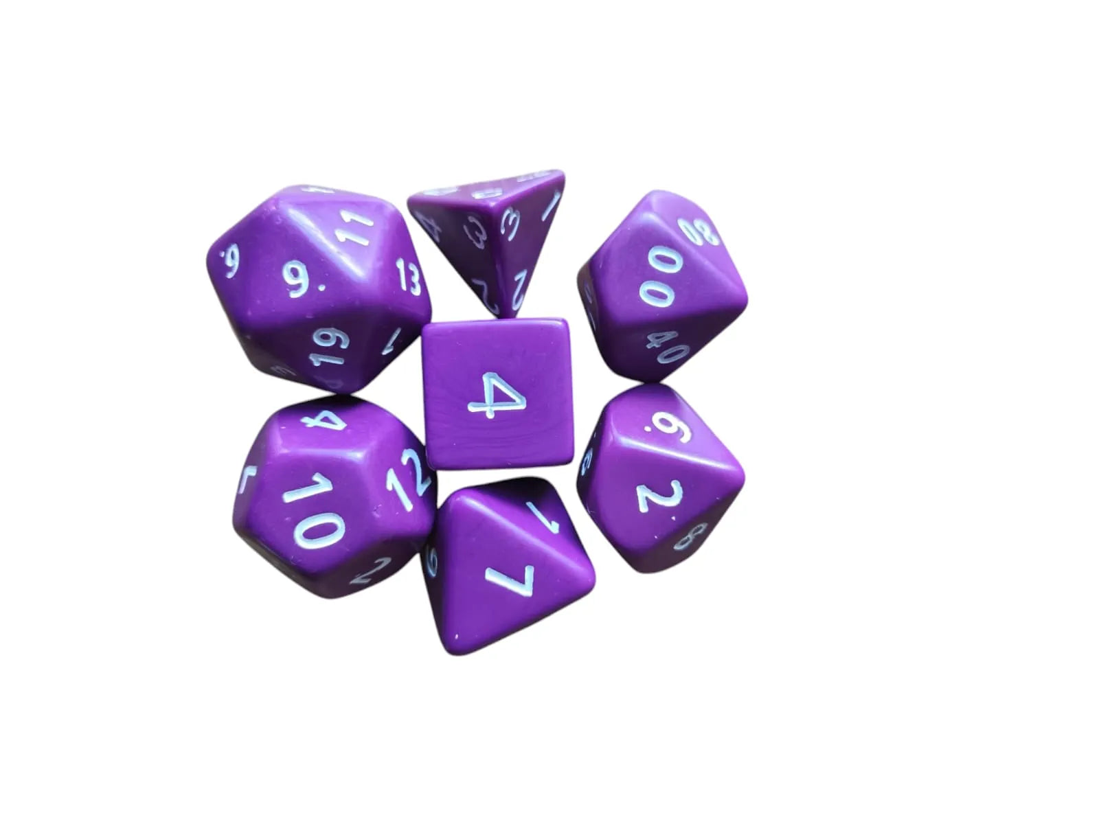 Opaque Jumbo Poly Dice (purple)
